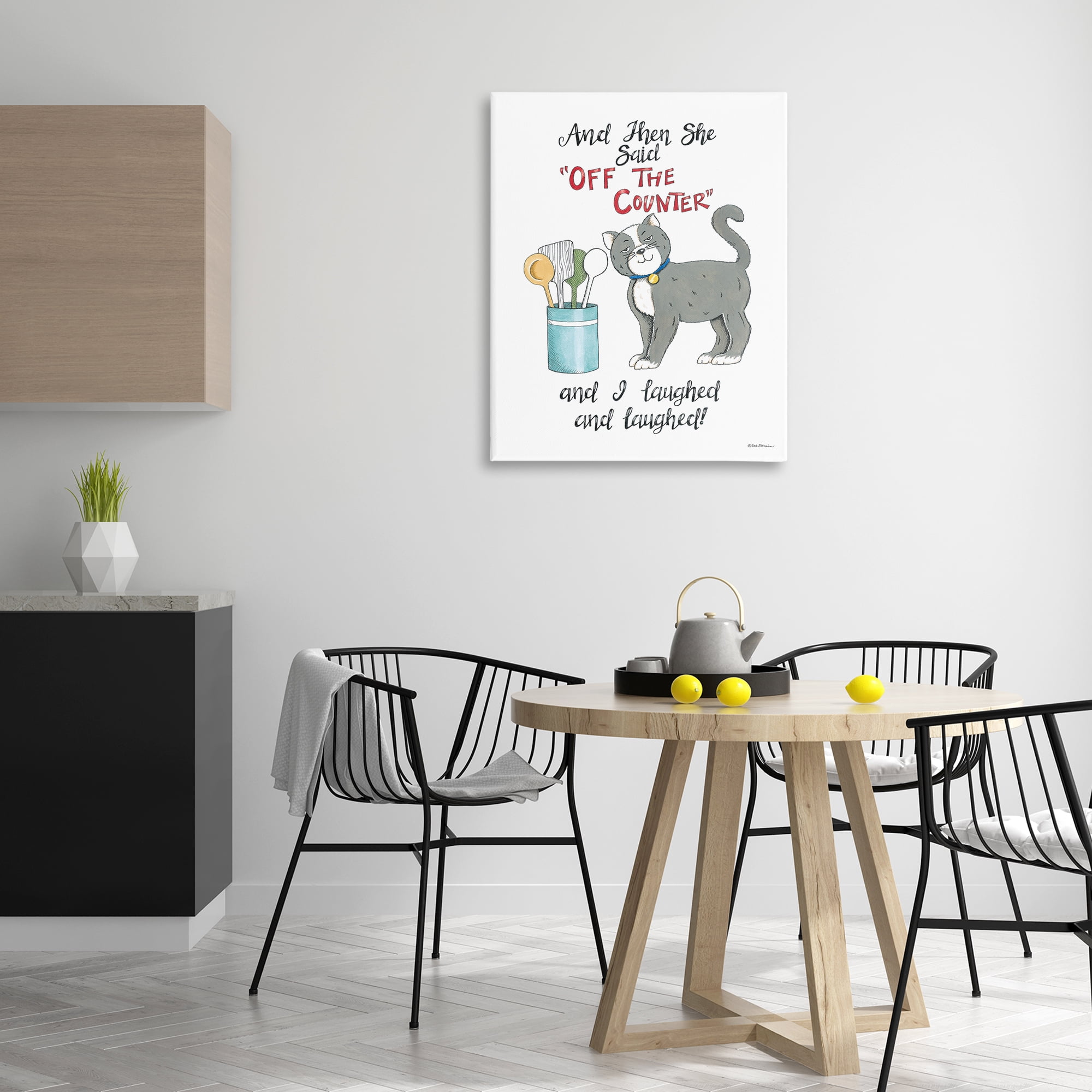 Stupell Industries Sassy Cat Humor Saying Animals Painting Wrapped Canvas Art Print Wall Art, 30 x 40