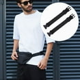 thumbnail image 6 of 2Pcs Waist Bag Belt Extender Adjustable Belt Bag Strap Extension Fanny Pack Extender Black Nylon Elastic Strap Buckle Extension for DIY, 6 of 6
