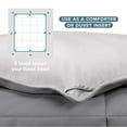 thumbnail image 4 of Bare Home 1800 Collection Reversible Down Alternative Comforter, All-Season, Oversized Queen, Gray/Light Gray, 4 of 10