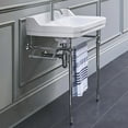 thumbnail image 3 of Whitehaus Whv024-L33-1H Victoriahaus 23-1/2" Rectangular Ceramic Lavatory Console Sink -, 3 of 7