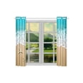 thumbnail image 3 of CADecor Coastal Ocean Beach Theme Rod Pocket Curtains, 26” x 39” (2 Panels), 3 of 3