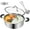 11 Inch, variant on Shabu Hot Pot Stainless Steel,Chinese Induction Shabu Pot with Divider for Kitchen Cooker, Gas Stove