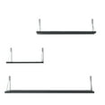 thumbnail image 2 of YIMWNYI 3Pcs Floating Shelves Set, Wall Mounted Wooden Rack, Decorative Display Shelf, Multi-Purpose Storage Organizer, Ideal for Living Room, Kitchen, Bedroom, Versatile Wall Decor, 2 of 6