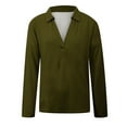thumbnail image 4 of Yuyuzo Chemises à Manches Longues pour Femmes V Col Rond Col Rond Pull Tunique Tops Chemisiers, 4 of 5
