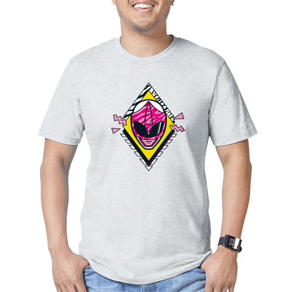CafePress - Mighty Morphin Power Rangers Men's Classic T Shirt - Fitted T-Shirt, Vintage Fit Soft Cotton Tee