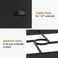 thumbnail image 4 of STARY Patio Dining Table 35"x35", Square Outdoor Dining Table with 1.57" Umbrella Hole for Patio Graden Backyard and Poolside, 4 of 8
