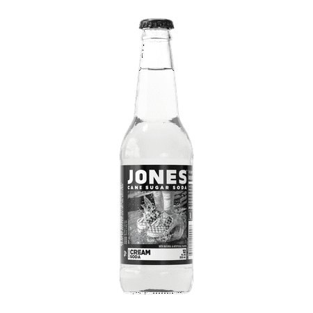 Jones Soda Cream Soda Pop, 12floz, 4 Pack Bottles