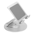 thumbnail image 2 of Desk Phone Stand, Foldable Adjustable Holder 360 Degree Rotation Stable Base  For Tablet Black,Silver, 2 of 8