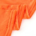 thumbnail image 2 of Unique Bargains Flannel Fleece Plush Throw Bed Soft Blanket Orange 27.5" x 19.6", 2 of 5