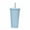 Blue, variant on Anckoeil Fashionable Stainless Steel Straw Cup Coffee Cup 750Ml Large Capacity Vacuum Portable Insulation Gift Cup