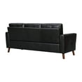 thumbnail image 4 of Almafi 82" Brown Leather Sofa, 4 of 12