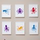 thumbnail image 2 of 1 bolsa, 1 juego de plantillas de pintura huecas para PET para álbum de recortes de fotos DIY Pulpo con 1 pincel de pintura artística Plantillas de pintura de pulpo: 300 x 300 mm, 2 piezas/juego, 2 of 6