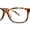[1focal Reader] Tortoise Gold, variant on Fashion Metal Chain Arm Rectangular Plastic Bi-focal Reading Glasses Black Gold +1.00