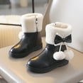 thumbnail image 6 of Kali_Store Girls Snow Boots Non Slip Warm Breathable Girls Winter Boots Toddler Winter Shoes(Black Size,10.5 Little Child), 6 of 7