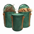 thumbnail image 3 of Leaf Collector Bag with Lid, Shoulder Strap, and Drawstring – Reusable Yard Garden Bag for Leaves and Lawn Trash, Perfect for Leaf Removal, Yard Clean-Up (120-272L), 3 of 3