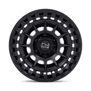 عجلة ألومنيوم Rhino Cast سوداء BR009 17x8.5 6x5.5 M-BLK -10mm، BR009MX17856810N