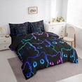 thumbnail image 3 of jejeloiu Cartoon Kawaii Cats 7-Piece Twin Bedding Sets,Colorful Animals Bedding Comforter Set,Multicolor Ombre Kitten Sheet Sets For Kids,Microfiber Bedroom Decor Reversible, 3 of 8