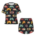 thumbnail image 4 of Lsque Retro Video Game Women's Short-Sleeved Pajama Set - 2 Piece Soft and Lightweight Sleepwear Set-4X-Large, 4 of 9