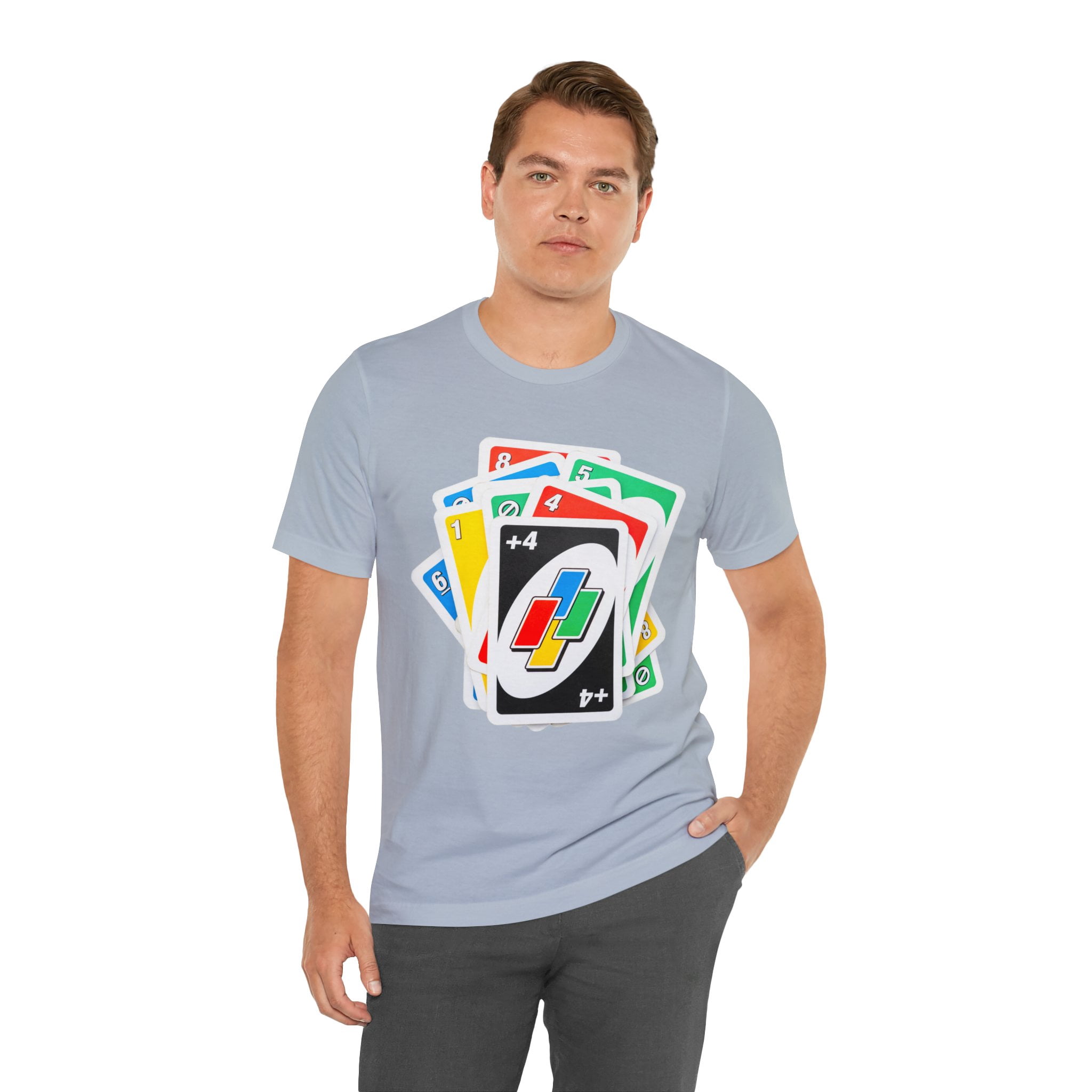 Uno Card Game Tshirt - Fun Draw 4 Stack Design - Draw 4 Tshirt