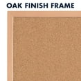 Quartet Cork Bulletin Board 23 x 35 Oak Finish Frame Cork Boards