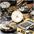 thumbnail image 4 of Raindrops Parts for Watches Golden Alloy 1Pcs 0.4x0.4x0.08in, 4 of 6