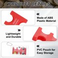 thumbnail image 4 of Porte-pièces Japonais, 2 Pcs Distributeur de Pièces JPY Portable 6 Emplacements avec Pack pour Maison Bureau, Rouge, 4 of 7