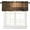 Brown-2, variant on Rustic Brick Wall Valances Set for Kitchen, Village Vintage Farmhouse Country Wall Texture Home Decor Rod Pocket Window Drapes for Living Room Dining Room Office 54x18inch