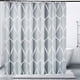 thumbnail image 1 of Cortina de ducha de tela gris, diseño impermeable y poliéster, secado rápido, dobladillo ponderado, juego de cortinas de ducha para baño, duraderas y lavables con 12 ganchos, 1 of 7