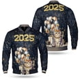thumbnail image 3 of Happy New Year Scottish Fold Welcome 2025 Balloon Firework Party All Over Print 3D Baseball Jacket Cat Lover Kitten Owner Gifts Bomber Jacket Softball - 01014, 3 of 6