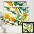 thumbnail image 4 of Designart 'Yellow Flowers and Tropical Foliage III' Modern Framed Canvas Wall Art Print, 4 of 5