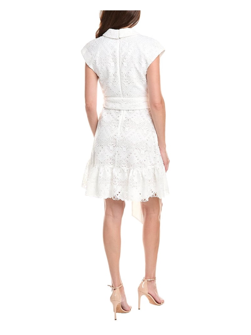 Badgley Mischka womens Lace Mini Dress, 8, White - Walmart.com