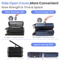 thumbnail image 5 of Luggage Sets 3 Piece Set,Abs Hard Shell Lightweight Suitcase with Spinner Wheels,Expandable Carry On Luggage with Tsa Lock,Black,20/24/28in, 5 of 7