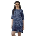 thumbnail image 1 of Moomaya Moss Georgette Short Straight T-Shirt Dress For Women Plus Size Clothing, 1 of 6
