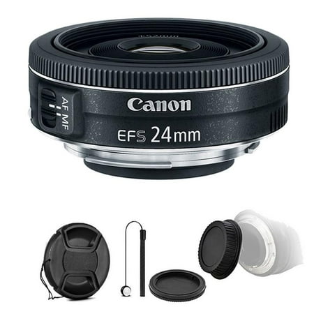 Canon EF-S 24mm f/2.8 STM Lens with Accessory Bundle for Canon DSLR (Best 24mm Lens For Canon)