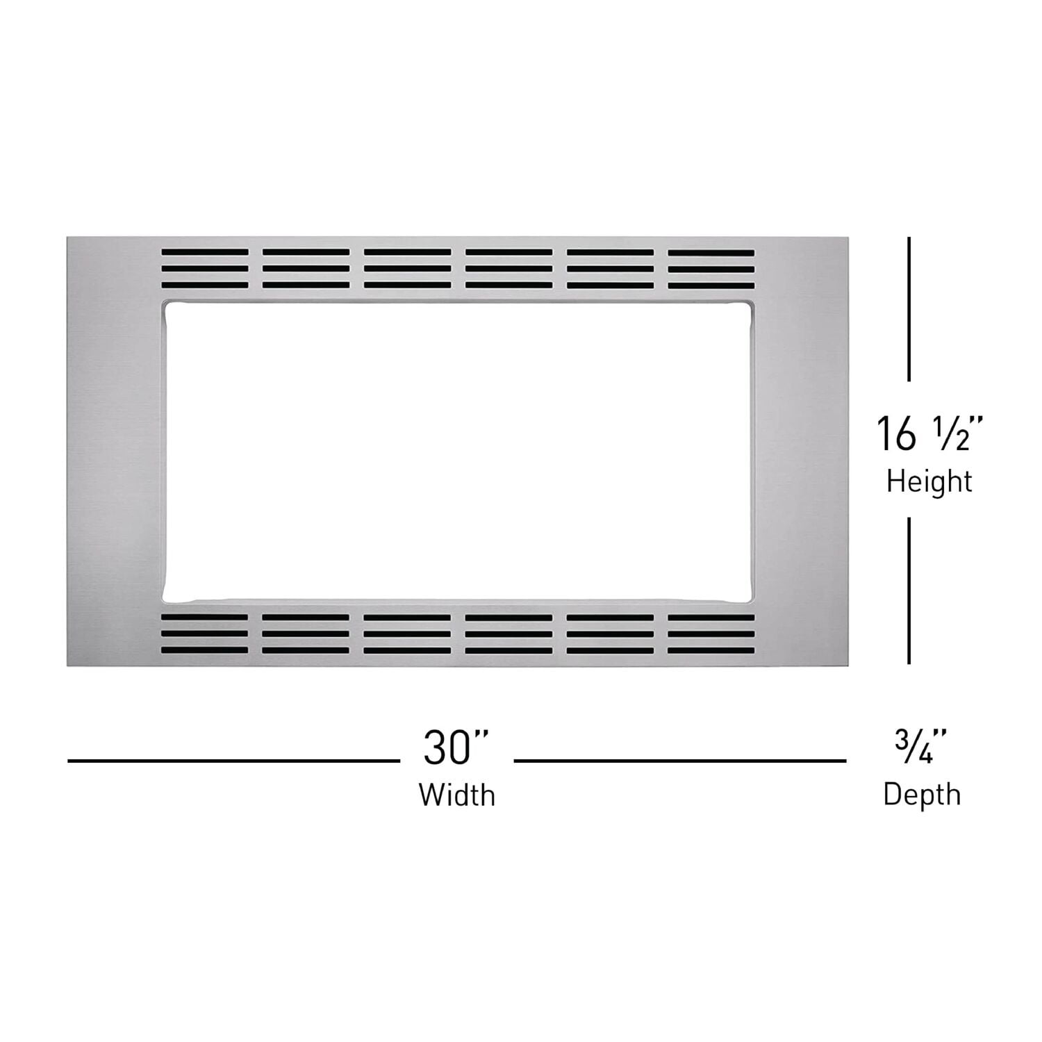 Panasonic 30 In. Wide Trim Kit for Panasonic's 1.6 Cu. Ft. Microwave Ovens - Stainless Steel