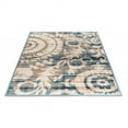thumbnail image 4 of GAD Antalya Botanical Swirl  Indoor Outdoor Area Rug Blue/Ivory 5'3" X 7'7" Pet Friendly 5' x 8' Patio Rectangle Tropical, 4 of 5