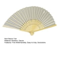 thumbnail image 3 of YAOMOBB Guest Hand Fan Fine Workmanship Bamboo Folding Hand Fan Stay Cool in Style, 3 of 6