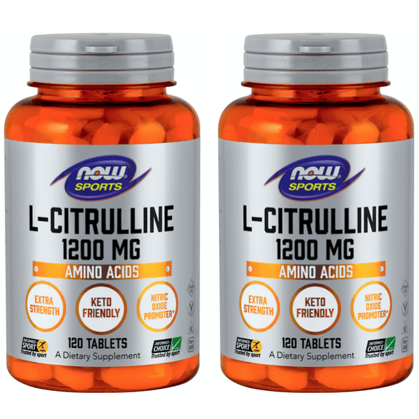 Now Foods LCitrulline, Extra Strength, 1,200 mg, 120 Tablets 2