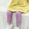 thumbnail image 5 of Toddler Baby Girls Soft Pants Leggings Children Cute Stretchy Warm Pencil Pant Trousers Bottoms,Purple,L, 5 of 5