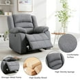 thumbnail image 4 of Bonzy Home Power Recliner Chair for Big and Tall，Single Sofa for Living Room Chair，Gray, 4 of 6