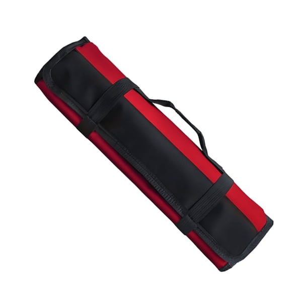Yuarrent Bolsa de almacenamiento de herramientas enrollable portátil, resistente, bien organizada y resistente al desgarro, resistente y Organizadores de utensilios de cocina rojo