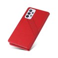 thumbnail image 4 of Dteck for Samsung Galaxy A33 5G 6.4" 2022 Case, PU Leather Flip Wallet Case with 3 Cart Slots and Kickstand Shockproof Protective for Samsung Galaxy A33 5G Ladies Girls Women Boys Men, Red, 4 of 13