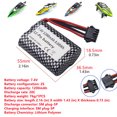 thumbnail image 1 of 7.4v 1200mah Lithium Battery Compatible For R208 R308 2008 Rc Remote Control Boat Battery High Speed Speedboat Boat Model Accessories, 1 of 8
