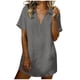 thumbnail image 1 of Vestido de Manga Larga para las Mujeres Caída Color Sólido Solapa Bolsillo de Manga Corta, Vestido Corto de Manga Larga para las Mujeres Longitud de Rodilla Casual, 1 of 8