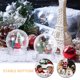 thumbnail image 4 of 24 bolas de nieve rellenables de plástico transparente, tarro de agua con tapas de rosca, tarros vacíos para dulces y galletas, para manualidades, decoración navideña del hogar., 4 of 6