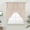 Beige White, variant on Black Pure Color Swag Valances for Windows, Kitchen Curtains 36 Inch Length 2 Panels Set, Aesthetics Contemporary Luxury Short Curtains for Small Windows Rod Pocket Cafe Curtains Drapes 28"x36"