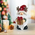 thumbnail image 7 of Christmas Gnome Decor, Winter Table Figurines, Resin Santa Claus Holding Gifts and Tree, Indoor Festive Decorations, 7 of 7