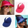 thumbnail image 5 of Chapeau de Soleil pour Femmes, Visière de Plage Protection UV avec Grand Bord pour Sports Plage Golf Randonnée, 5 of 5