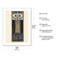 thumbnail image 2 of Glasgow Institute of Fine Arts - The Modern Poster Series - Germany - Vintage Art Exhibition Poster c.1897 - Fine Art Matte Paper Print (Unframed) 18x24in, 2 of 4