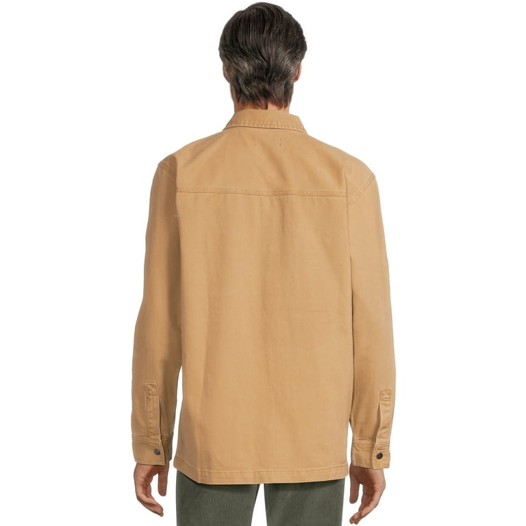 No Boundaries Men's Layering Twill Shirt Jacket, Sizes XS-3XL